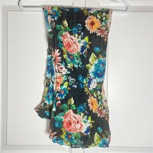 Floral Scarf Boho Cottagecore Lightweight wrap Y2K Festival